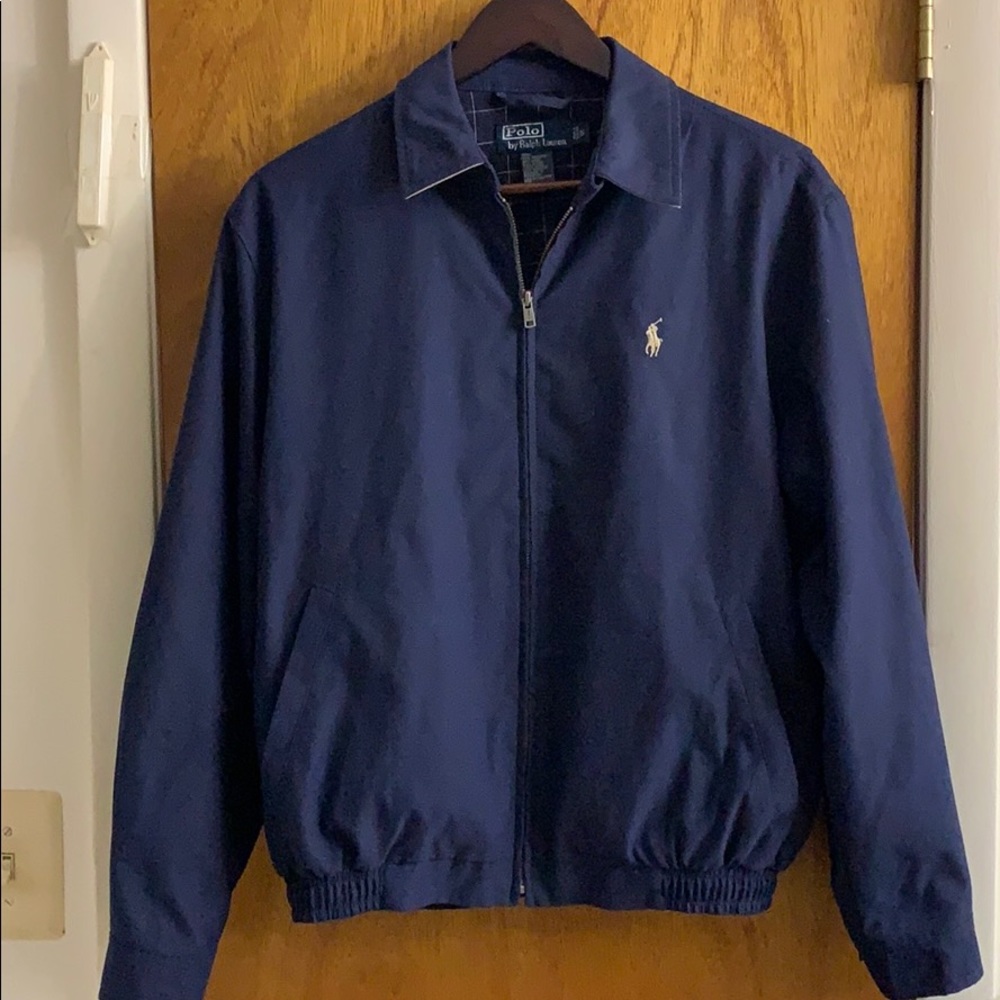Men’s Polo Jacket Coat Shell Windbreaker Small